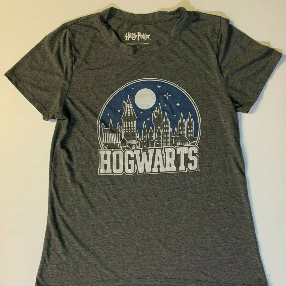 Harry Potter Girls Large Tshirt Full Moon Hogwarts